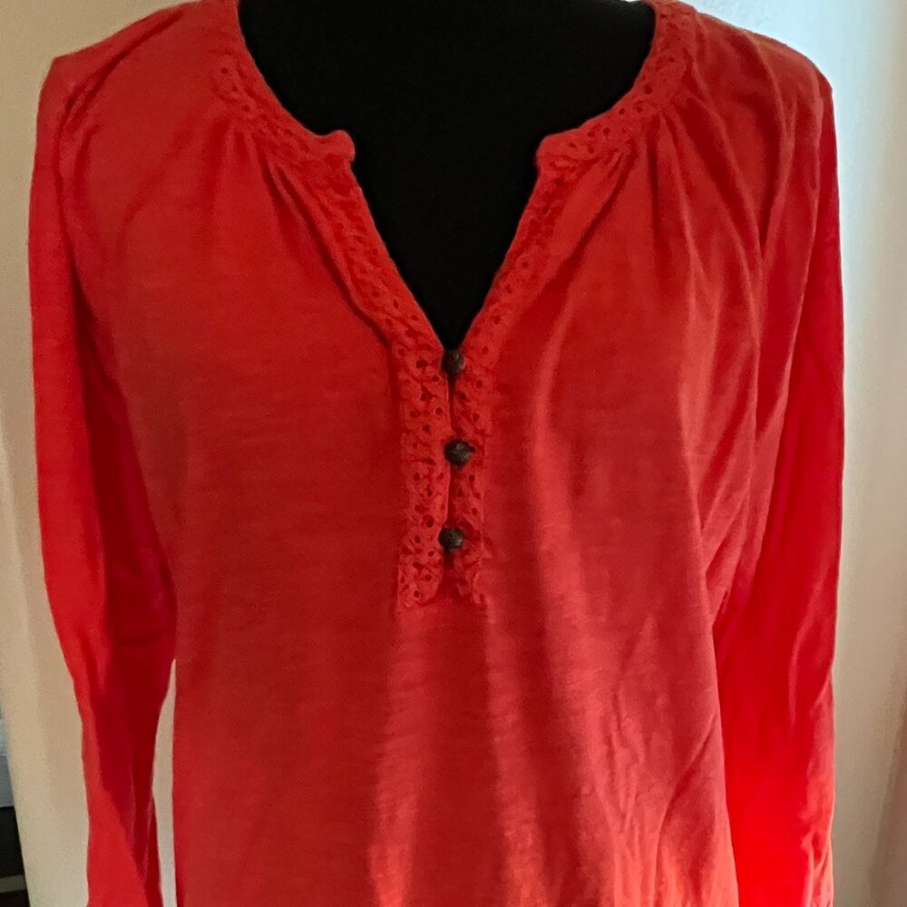 Lucky Brand Women's Shirt XL Orange